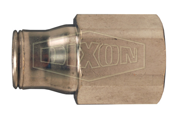 Nickel-Plated Brass Legris Push-In Female Connector